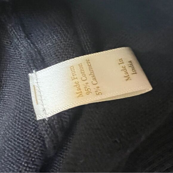 Christy Dawn The Salem Sweater Cotton Cashmere Blend Black Medium - Picture 8 of 8